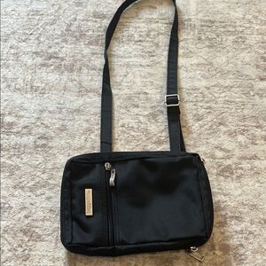 Baggalini Black Crossbody /belt bag/sling Bag with Adjustable Strap